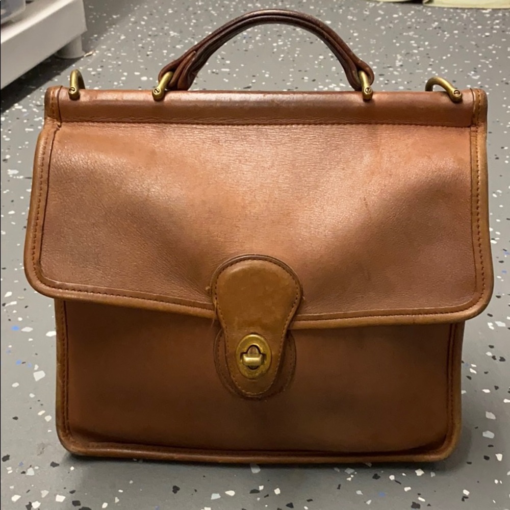 Coach Brown Leather Tote Bag